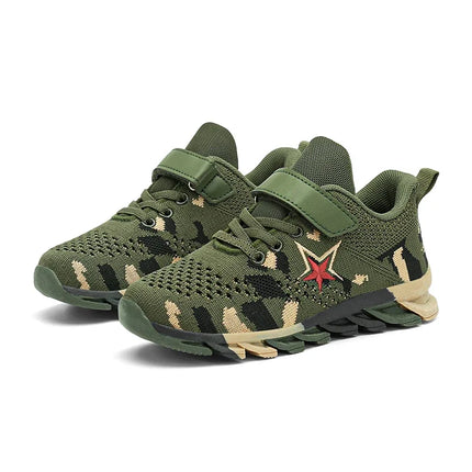 New Children Sneakers for Boys Mesh Breathable Running Sports Shoes Fashion Leisure Trainers Kids Walking Size 29-39