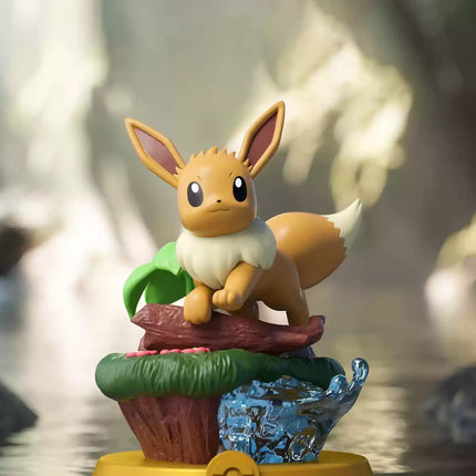 Anime Pokemon Fun Adventure Eevee Family Suit Blind Box Jolteon Sylveon Action Figure Collection Model Kids Toy Gift Replica