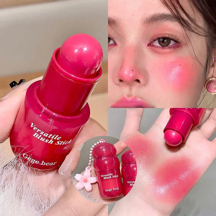 Magic Blush Stick 3-in-1 Cheek Lip Tinted Moistured Blush Stick Silky Brighten Cheek Cream Natural Cosmetics Makeup Products