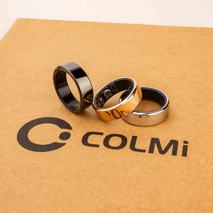 2024 COLMI R02 Smart Ring with Charging Case for Men Women, Battery Life, 39 Days, Health Monitor, 5ATM Waterproof