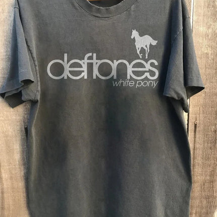 Deftones Tour 2026 T-shirt Around The Fur Album Graphic T-shirts Short Sleeve Cotton Summer T-shirt Hip Hop Band Fashion Tees