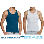 DARK BLUE 1P WHITE / L