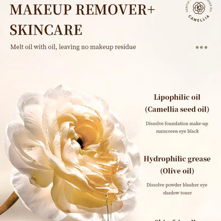 Camellia Moisturizing Cleansing Oil 200ml Gentle Deep Cleansing Facial Makeup Remover Skincare Product