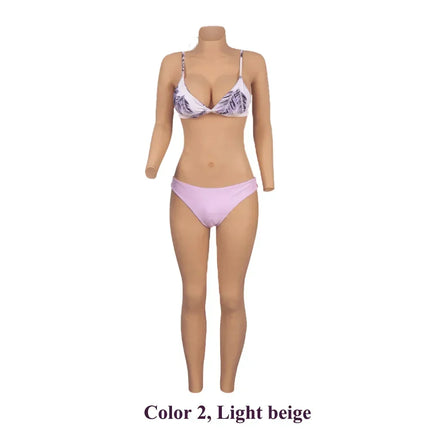 KUMIHO 1/4/6/8TH GEN One Piece Cosplay Silicone Bodysuit  Sissy Fake Vagina Breast Forms Fake Boob For Transgender Drag Queen