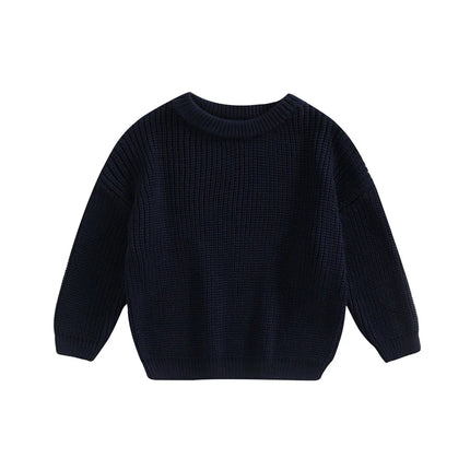 0-9M Autumn New Baby Boys Girls Clothes Baby Sweater Toddler Knit Sweater Newborn Knitwear Long Sleeve Cotton Baby Pullover Tops