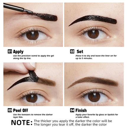 1PC Peel Off Eyebrow Gel Tint,Semi Permanent Brow Tint, Waterproof Transfer-proof For Fuller Defined Looking Brows Makeup Gifts