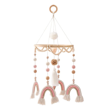 Let's Make Baby Rattle Toy 0-12 Months Wooden Mobile Newborn Music Box Bed Bell Hanging Toys Holder Bracket Infant Crib Toy Gift