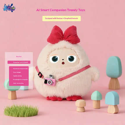 AI Smart Interactive Plush Rabbit Toy Voice Dialogue Story Time English Learning Bedtime Companion For Kids Birthday Gift