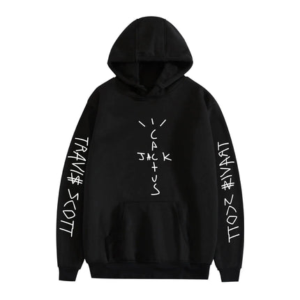 2024 New Spring and Autumn Men's Leisure Outgoing Sports and Fitness Hoodie Printed Leisure Loose Hooded Plush Couple Sweater