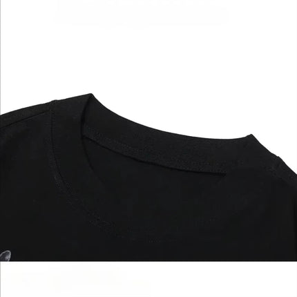 One Piece Summer Men's T-shirt Anime Edward Newgate Autumn Boys Children's Short-sleeved Punk Casual Trendy Parent-child Outfit