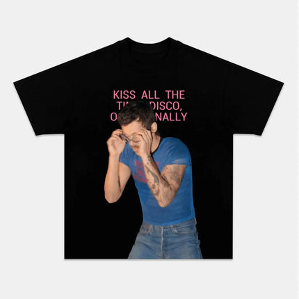 Y2k Hot Sales Top Kiss All The Time Disco Occasionally Harry Styles 2026 Album Cotton Summer O-Neck Short Sleeve T-shirt Unisex