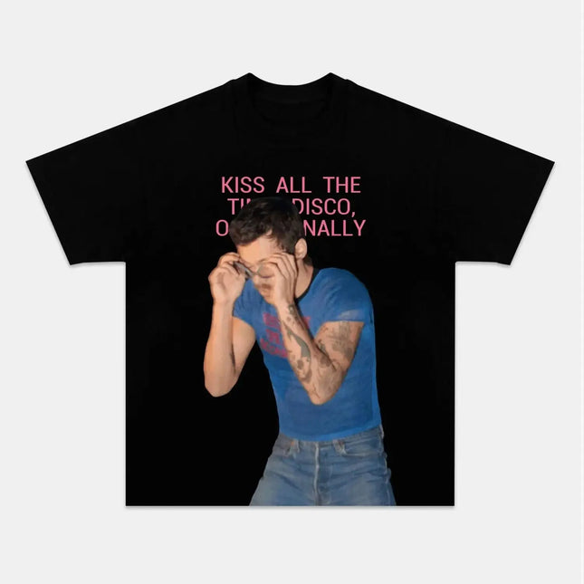 Y2k Hot Sales Top Kiss All The Time Disco Occasionally Harry Styles 2026 Album Cotton Summer O-Neck Short Sleeve T-shirt Unisex