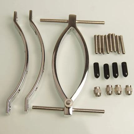 Vagina Labia Clamp Clip with Pressure Screws,Clitoris Pussy Spreader,Spread Clit Vulva Lips Wide,BDSM Sex Toys for Couples