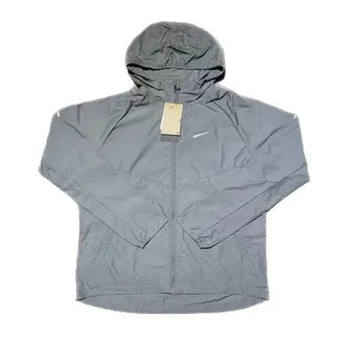 Men's Autumn Winter Ice Silk Sports Casual Hooded Jacket And Pants Set Quick Dry Comfortable Nylon Long Sleeve Zipper Outdoor...