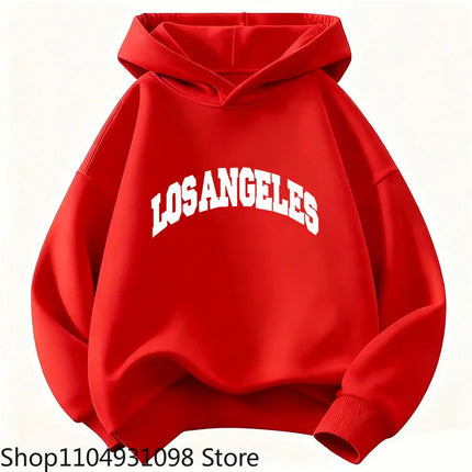 Casual Los Angeles Y2k Hoodie Kids Fashion Children's Sweatshirt Hoody Casual Hoodies for Boys Girls Clothes