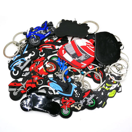 1PCS Cool Motorcycle Keychain Hot Sale Motorbike Keyring for Men Boys Car Key Accessories Glove Helmet Friends Key Holder Gifts