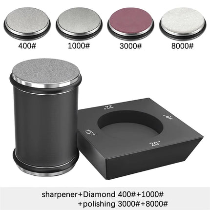 Niiruo 4 Angles Rolling Knife Sharpener Kit For Straight Edge Roller Knife Sharpening With Industry Diamonds Whetstone Knife Set