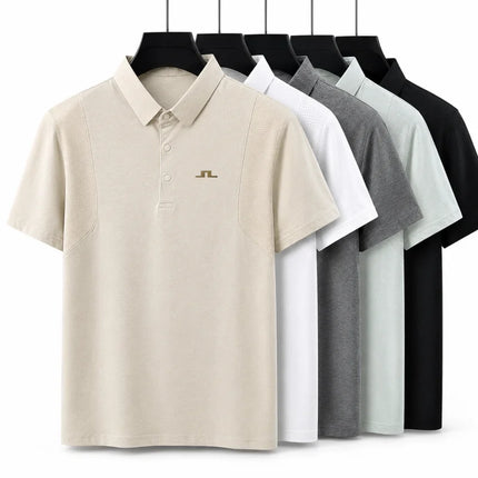 Designer Edition Men Summer New Short-Sleeved Polo Shirt Lapel Button Embroidery Comfortable Breathable Hot-Selling Men's Wear
