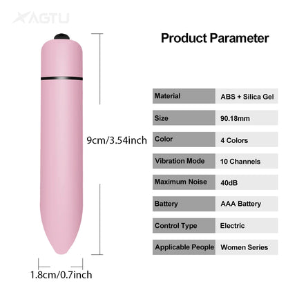 Mini Bullet Vibrator for Women Masturbation G Spot Clitoris Anal Vibration Stimulator for Women Massager Adult Sex Toys