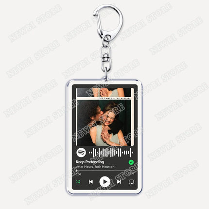 Hot TV Off Campus The Mixtape Keychains Into You U+Ur Hand Music Songs Keyings Jewelry Elle Kennedy Garrett Graham Fans Gifts