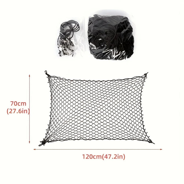 1pc Car pet barrier net, elastic material, adjustable telescopic net, car pet barrier net, rear seat dog obstacle safety net