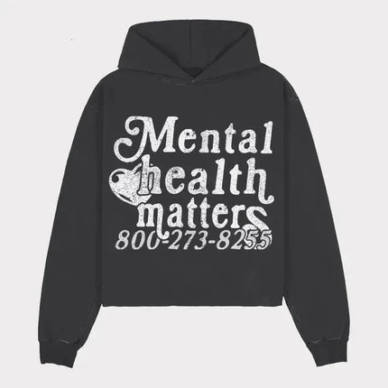 In Stock Ready To Ship European American Retro Hip Hop Punk Street Foam Letter Hoodie Fashion Casual Wear