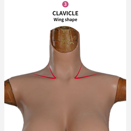 CDG Cup Silicone Bodysuit Full Body Suit Crossdresser Male to Female Fake Boobs Jumpsuit Crossdressing Silicone Bodysuit