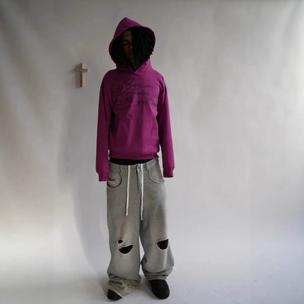 2025 Spring and Autumn Long Sleeved Hoodie Hoodie, Dark Retro Punk Printed Coat, Y2K Street Trendy Ins