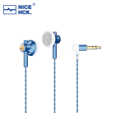 NICEHCK EB2S PRO 3.5/4.4mm Plug Microphone Flat-Head Earbud HIFI Wired Earphone 15.4mm LCP Diaphragm Dynamic Music Vocal Headset