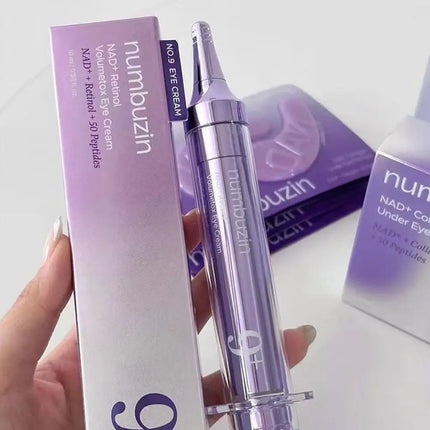 Numbuzin NO.9 NAD+Retinol Volumetox Eye Cream 50Peptides Liquid Ultrasonic Serum Eye Cream Essence Anti-wrinkle Skincare ﻿