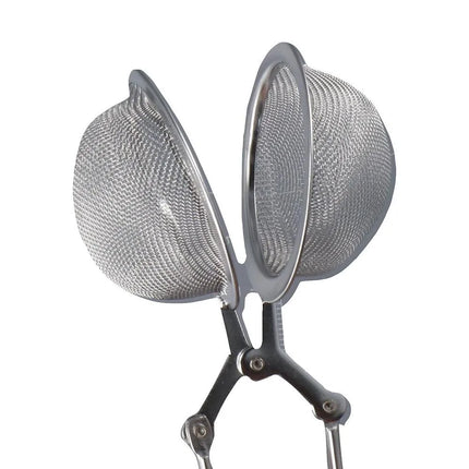 1PC Creative Stainless Steel Tea Ball Infuser Filter Squeeze Leaves Herb Mesh Strainer Tea Infuser Reusable Teapot Gadgets