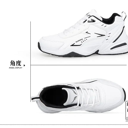 Chunky Sneaker for Men Thick Sole Versatile 2025 New Trend Mesh Lace Up Breathable Casual Sports Shoes Increased Soft Soles