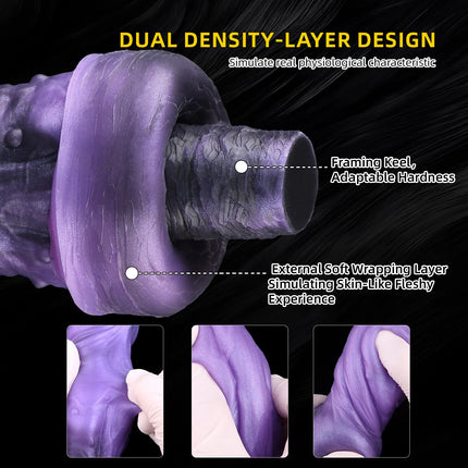 SMMQ Monster Dog Knot Dildo With Sucker Thick Anal Plug For Women G-Spot Stimulation Soft Silicone Penis Fantasy Adult Toy