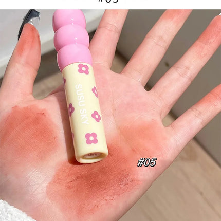1/5Pcs Candied Fruit Lip Mud Milk Mist Velvet Matte Lip Gloss Long Lasting Not Easy To Stick Cup LipGlaze Almond Brown Pink
