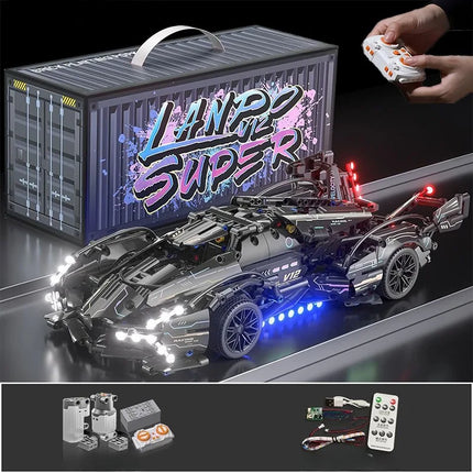 Building blocks Car model sports racing techniques, car bricks, toys, gifts for children and adults, 1:14