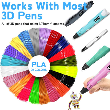2025 Funny Set DIY 3D Pen for Kids Birthday Chrismas New Years Gift Boy Girls Creative 3D Printing Pen with PLA Filament 3D Pens