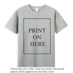 Printed on grey Tee / L