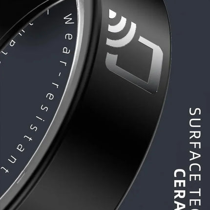 R20 NFC Access Control Smart Ring Ceramic Sheel 7mm Ultra Thin Ring Fitness Tracker IP68 Waterproof Health Monitor Finger Ring