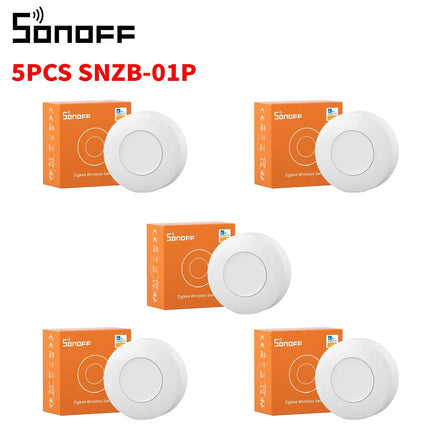 SONOFF SNZB 01P Zigbee Smart Button, Wireless Remote Control for Lights & Scenes, Single/Double/Long Press for Home Assistant