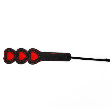Black Red Heart Flogger Leather Bdsm Whips Spanking Paddle Slave Adult Sex Toys for Womans Bondage Restraints Whips Sex Shop ﻿