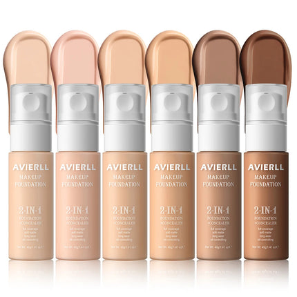 Moisturizing foundation, concealer, waterproof face makeup base, suitable for women's makeup, Halloween gift