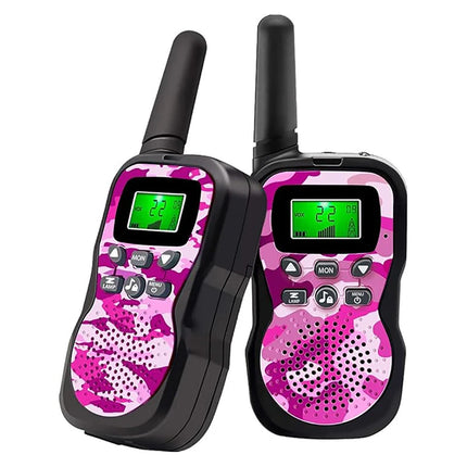 Kids Walkie Talkies Radio Toy 3 KM Best Christmas Birthday Gifts for 3-12 Year Old Kids to Outside Adventures Camping Hiking