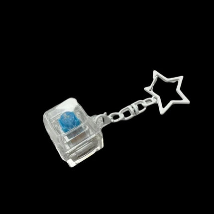 New Stress Anxiety Relief Keyboard Keychain Four Finger Button for Office Home Adults Kid Decompression Clicker Hot Gadget Gifts