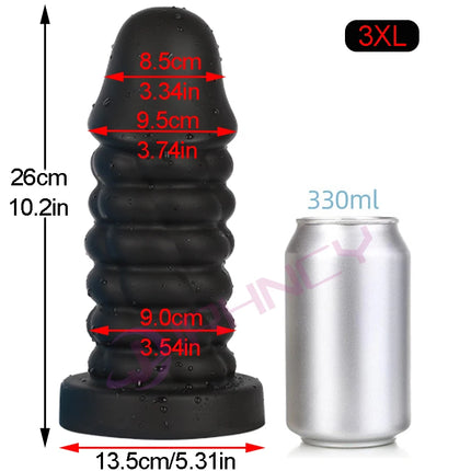S-XXXL Huge Anal Dildos Soft Silicone Butt Plug Big Anal Plug with Suction Cup G-spot/prostate Massage 18+ Masturbate Sex Toys