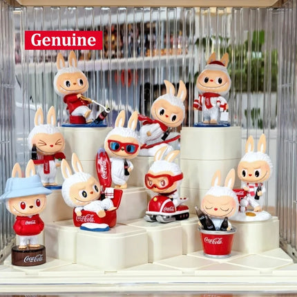 Official genuine POPMART THE MONSTERS Coca Cola figurine blind box LABUBU ornament decoration for girls birthday gifts