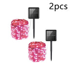 2Pcs pink / 7M 50LED