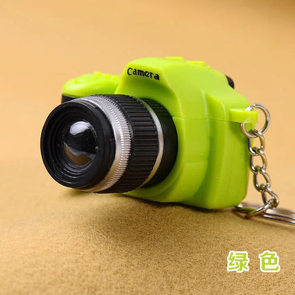 New Mini SLR Model Camera Keychain Car Key Ring  LED Flashlight Colorful  Key Chain Best Party Gift Jewelry Wholesale 17233