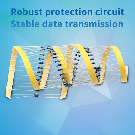 100pcs 1/4W Resistance 0.1R~2.2M 1% Metal Film Resistor Series 0.25W 1R 10R 47R 100R 220R 470R 1K 2.2K 10K 22K 100K 220K 1M ohm