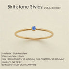 March-Light Sapphire / Silver Color / 7