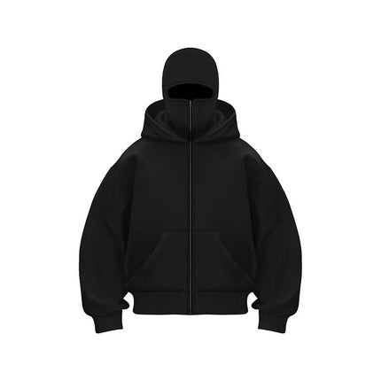 2025 Autumn and Winter New Men's and Women's Casual Sportswear With Hooded Mask Design, Sporty and Fashionable Plus Size Hoodie